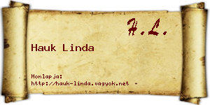 Hauk Linda névjegykártya